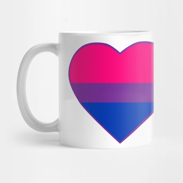 Pride Flag Heart Bisexual by VanumChan